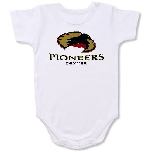 Denver Pioneers Baby Bodysuit Creeper #01